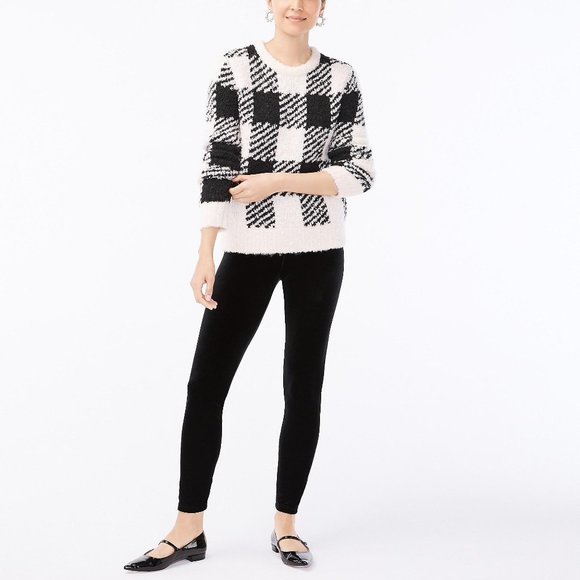 J. Crew Factory Sweaters - J. Crew Factory Boucle Buffalo Check Sweater